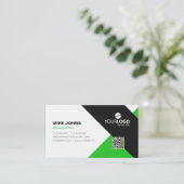 Moderne, professionele en professionele Groene & z Visitekaartje (Staand voorkant)