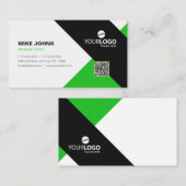 Moderne, professionele en professionele Groene & z Visitekaartje (Voorkant / Achterkant)