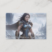 Moderne professionele Fantasy Artwork Visitekaartje (Voorkant)