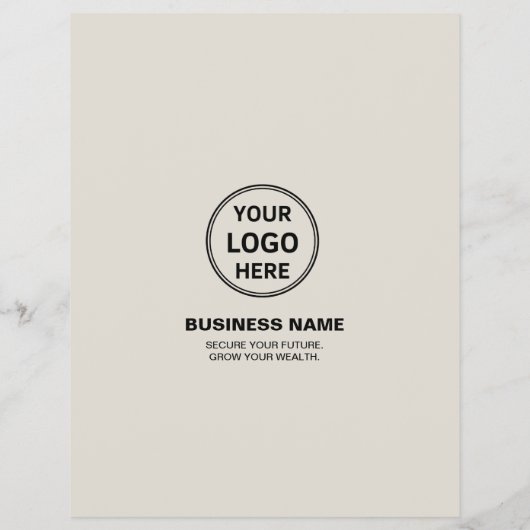 Moderne professionele financiële diensten flyer (Achterkant)