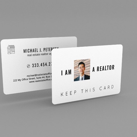 Moderne professionele foto makelaar onroerend goed visitekaartje