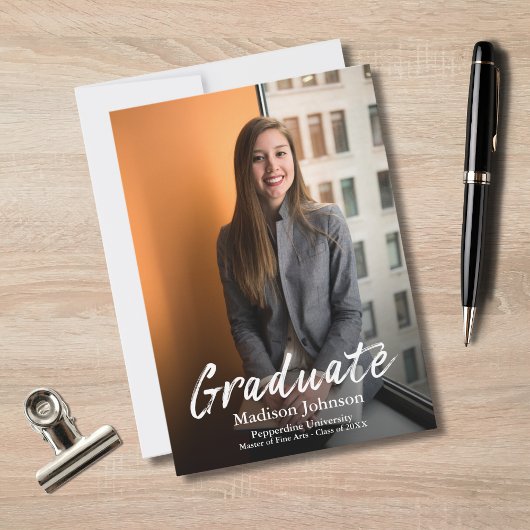 Moderne Professionele foto van het Witte Manuscrip Aankondiging