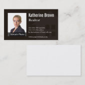 Moderne professionele foto van Realtor Realtor Visitekaartje (Voorkant / Achterkant)