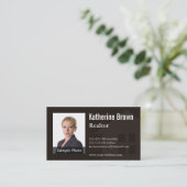 Moderne professionele foto van Realtor Realtor Visitekaartje (Staand voorkant)