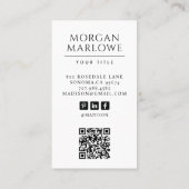 Moderne professionele foto visitekaartje (Achterkant)