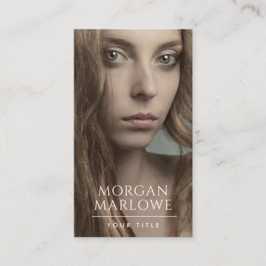 Moderne professionele foto visitekaartje (Voorkant)