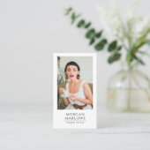 Moderne professionele foto visitekaartje (Staand voorkant)