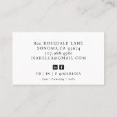 Moderne professionele fotoaccountant visitekaartje (Achterkant)