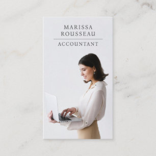 Moderne professionele fotoaccountant visitekaartje