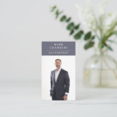Moderne professionele fotoaccountant visitekaartje (Staand voorkant)