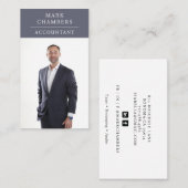 Moderne professionele fotoaccountant visitekaartje (Voorkant / Achterkant)