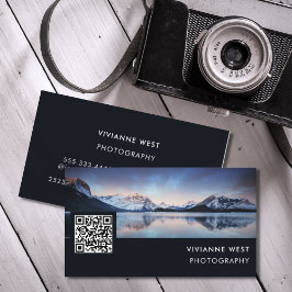 Moderne professionele fotograaf QR-code Visitekaartje