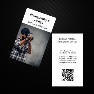 Moderne & Professionele Fotograaf QR Code Visitekaartje
