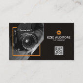 Moderne professionele fotograaf visitekaartje (Voorkant)