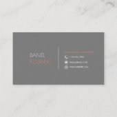 Moderne professionele fotograaf Visitekaartje (Achterkant)