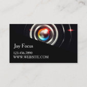 Moderne professionele fotograaf visitekaartje (Achterkant)