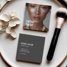 Moderne professionele fotografie vierkante visitekaartje