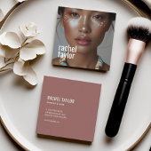 Moderne professionele fotografie vierkante visitekaartje