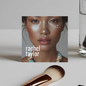 Moderne professionele fotografie vierkante visitekaartje