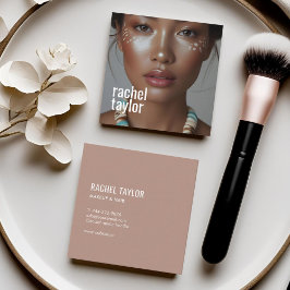 Moderne professionele fotografie vierkante visitekaartje