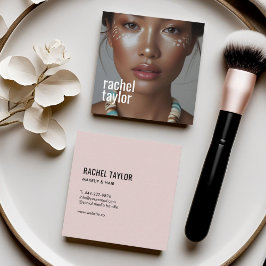 Moderne professionele fotografie vierkante visitekaartje