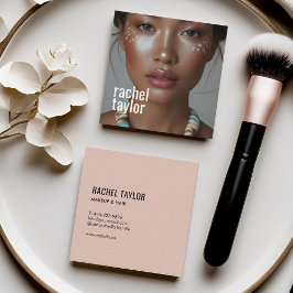 Moderne professionele fotografie vierkante visitekaartje