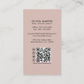 Moderne professionele foto's en Logo van onroerend Visitekaartje (Achterkant)