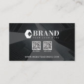 Moderne professionele foto's en QR-codes Visitekaartje (Achterkant)