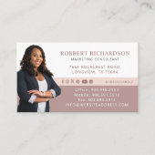 Moderne professionele foto's en QR-codes Visitekaartje (Voorkant)