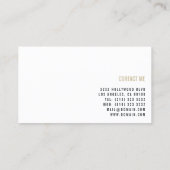 Moderne professionele freelance schrijfmachine visitekaartje (Achterkant)