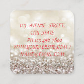 Moderne professionele galerij, ventilatorhoog vierkante visitekaartje (Achterkant)