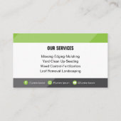 Moderne & Professionele Gazonzorg Sociale Media Gr Visitekaartje (Achterkant)