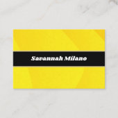 Moderne professionele gele Visitekaartje (Voorkant)