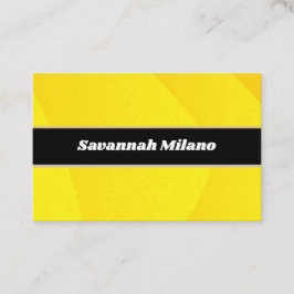 Moderne professionele gele Visitekaartje