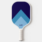 Moderne Professionele Gemonogrammeerde Donkerblauw Pickleball Paddle (Achterkant)