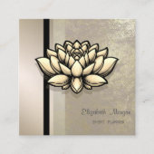 Moderne professionele geometrische, gestreepte, Lo Vierkante Visitekaartje (Voorkant)