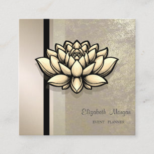 Moderne professionele geometrische, gestreepte, Lo Vierkante Visitekaartje