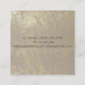 Moderne professionele geometrische, gestreepte, Lo Vierkante Visitekaartje (Achterkant)