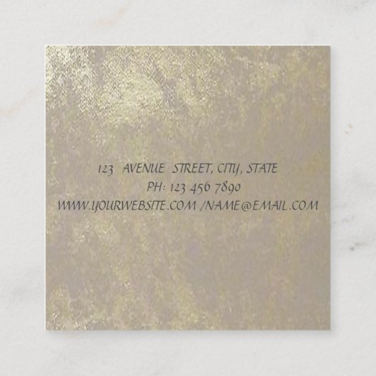 Moderne professionele geometrische, gestreepte, Lo Vierkante Visitekaartje (Achterkant)