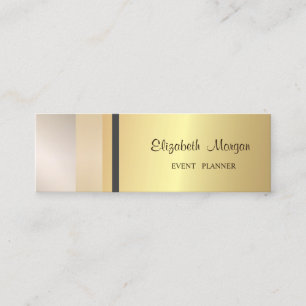 Moderne  Professionele Geometrische, Streep, Goud Mini Visitekaartje