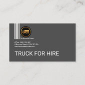 Moderne professionele geometrische vormen vrachtwa visitekaartje (Achterkant)