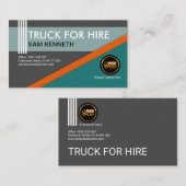Moderne professionele geometrische vormen vrachtwa visitekaartje (Voorkant / Achterkant)