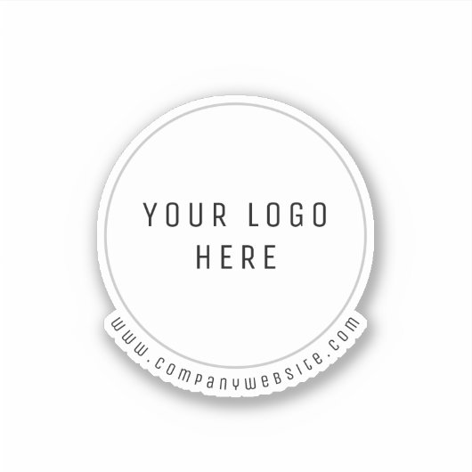 Moderne professionele gepersonaliseerde sticker (Voorkant)