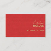 Moderne professionele gladde lederen textuur visitekaartje (Voorkant)