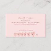 Moderne professionele glitter Bokeh Hearts Klantenkaartje (Achterkant)