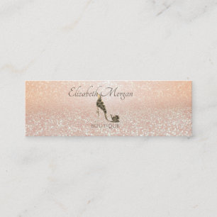 Moderne Professionele Glitter Bokeh, Hoge Hakken Mini Visitekaartje