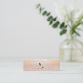 Moderne Professionele Glitter Bokeh, Hoge Hakken Mini Visitekaartje (Staand voorkant)