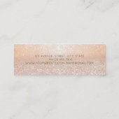 Moderne professionele Glitter Bokeh, hoge niveaus Mini Visitekaartje (Achterkant)