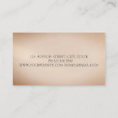 Moderne Professionele Glitter Bokeh Waterverf Lotu Visitekaartje (Achterkant)