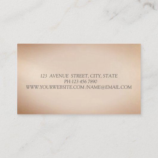 Moderne Professionele Glitter Bokeh Waterverf Lotu Visitekaartje (Achterkant)